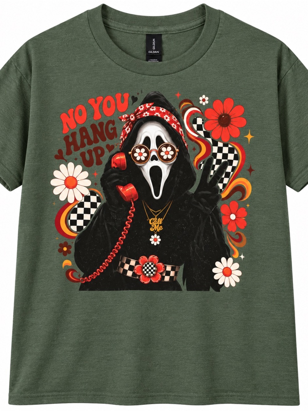 Adult XL NWOT Groovy Ghostface Graphic Tee